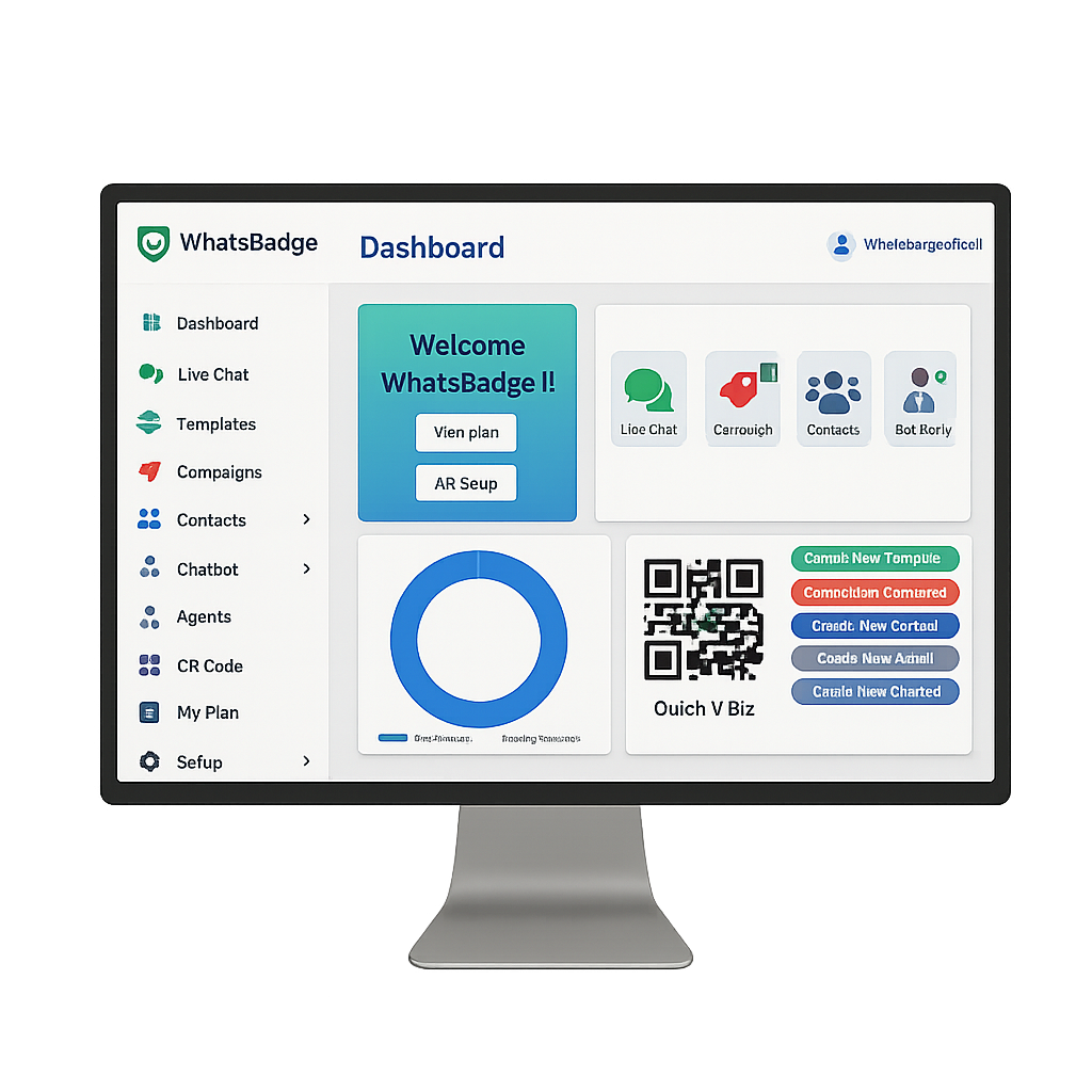 WhatsApp API Dashboard Preview